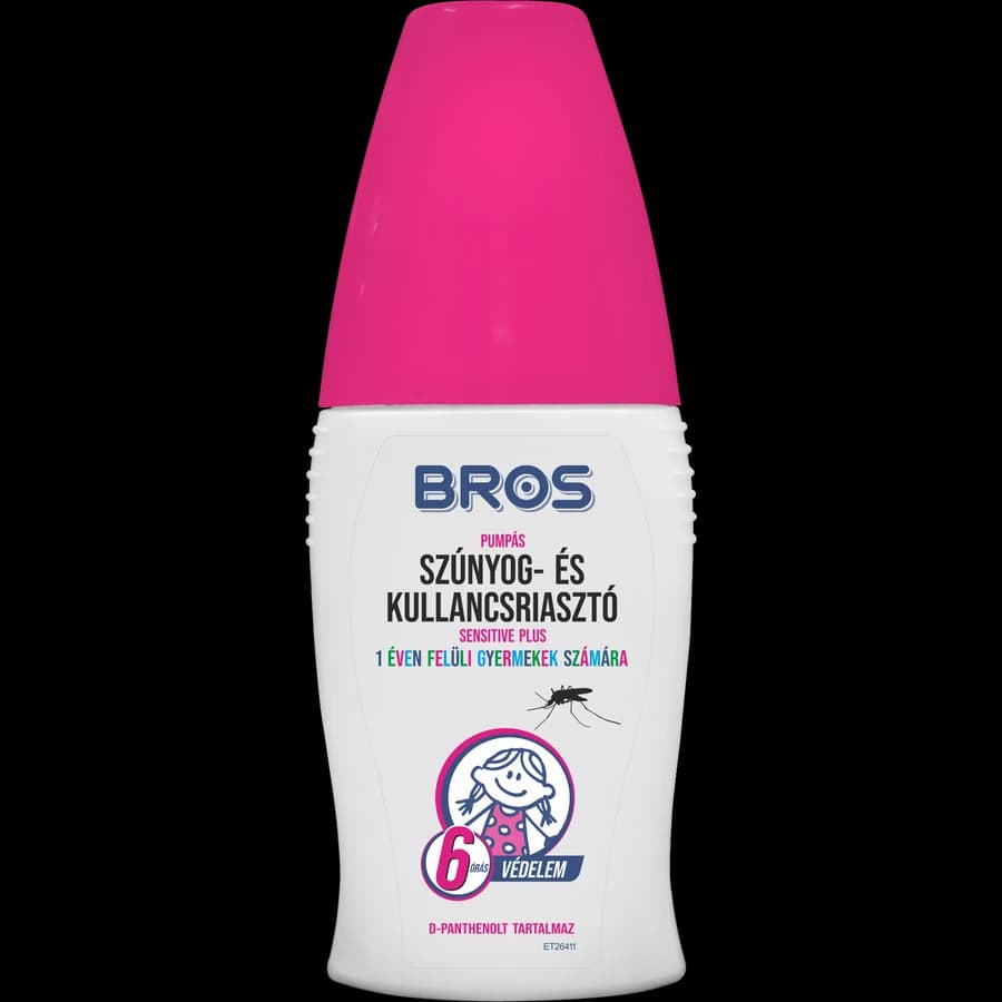 Bros Szúnyogriasztó Pumpás Sensitive Gyermekeknek és Nőknek 50 ml