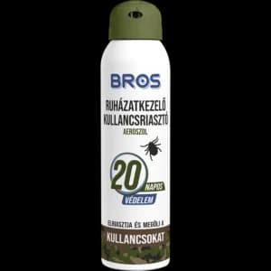 Bros szúnyog  Kullancsriasztó Aeroszol Ruhára 90ml - Akár 20 Napig Tartó Védelem!