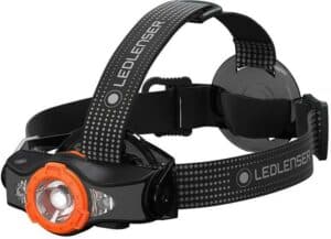 LED LENSER MH11 tölthető Led fejlámpa, Bluetooth,szürke-narancs, 1000 lm