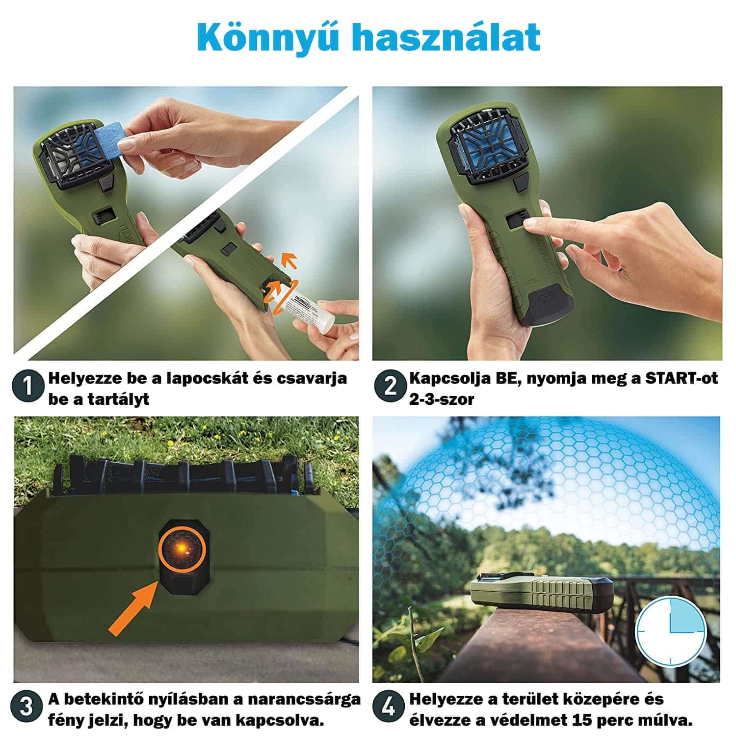 THERMACELL 48 órás utántöltő szett R-4 Akcióba