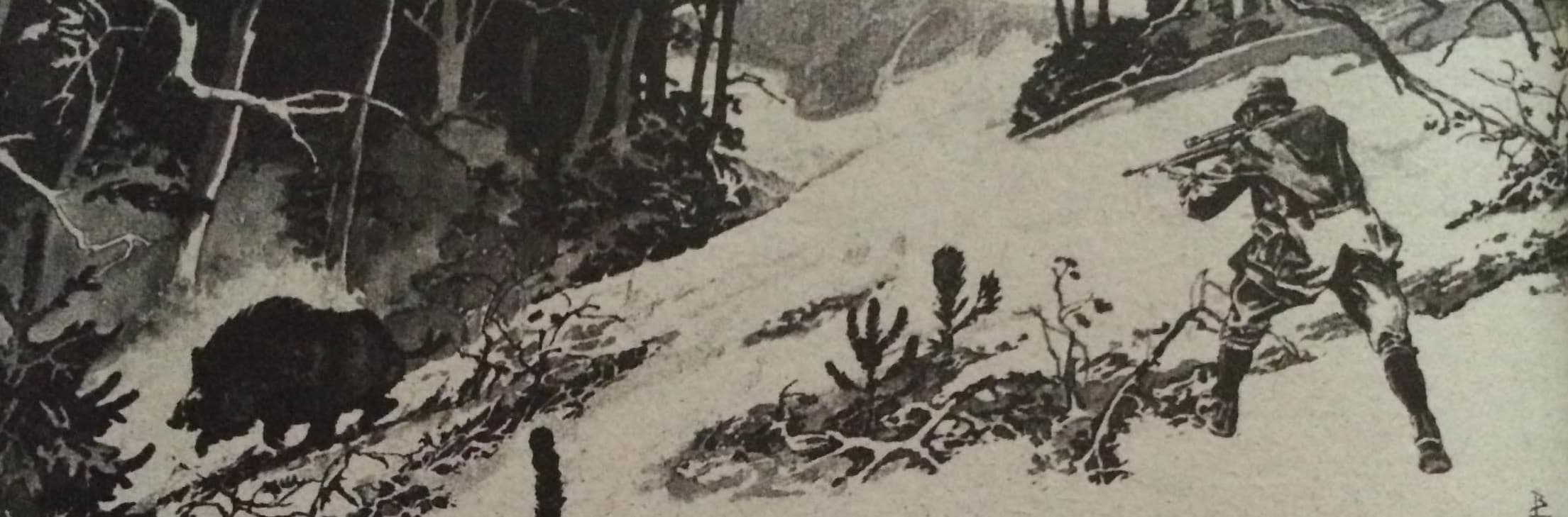 Mély hóban a börzsönyben (Nimród 1979. január)