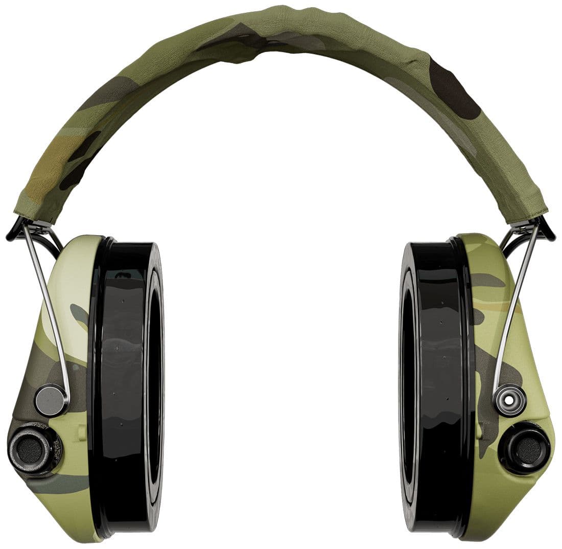 Sordin Supreme Pro-X aktív kapszulás hallásvédelem - LED - EN 352 - Camo ruhapánttal, gélpárnával