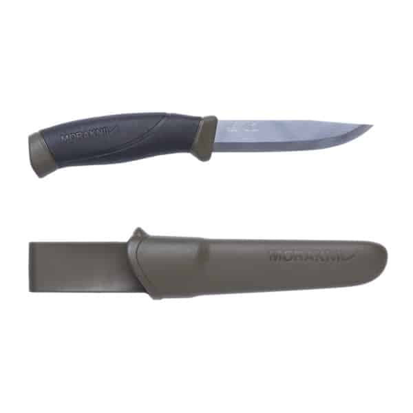 MORAKNIV COMPANION (S) kés, tokkal, katonai zöld (M-11827)