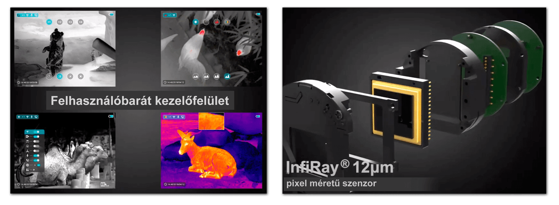 InfiRay Finder FH50R V2 LRF hőkamera távolságmérővel