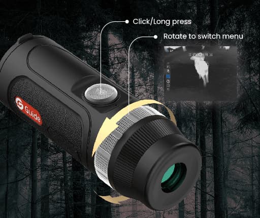 Guide TE411 Hőkamera Kereső 19 -mm es objektiv