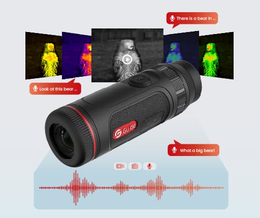 Guide TE411 Hőkamera Kereső 19 -mm es objektiv