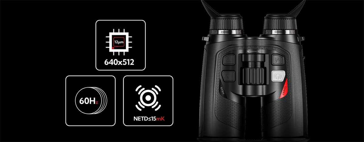 Nocpix Quest L35R kétszemes távmérős hőkamera 5-40 x  35 Hőszenzor: 384x288 12µm