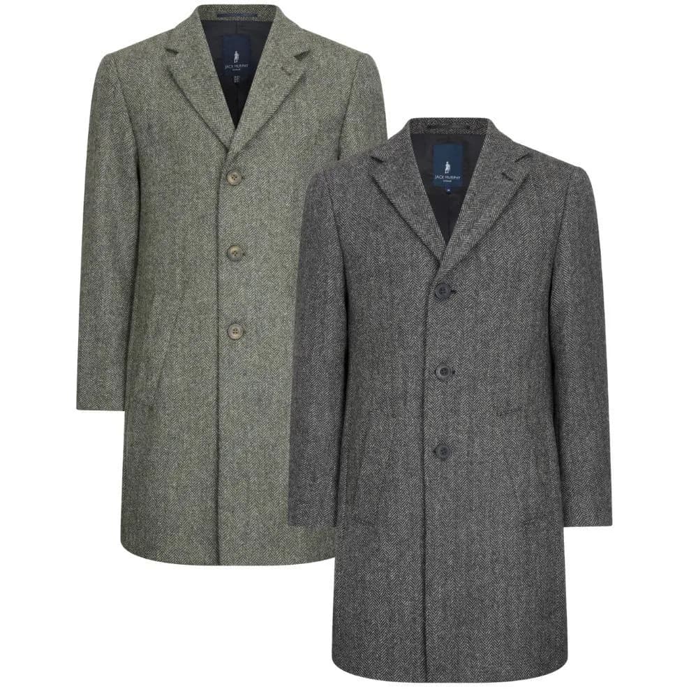 Walker & Hawkes Jack Murphy Owen Tweed Középhosszú Kabát