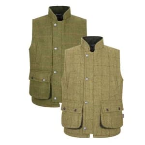 Walker & Hawkes Children’s Derby Tweed Greyson Shooting Gilet – Strapabíró tweed mellény gyerekeknek