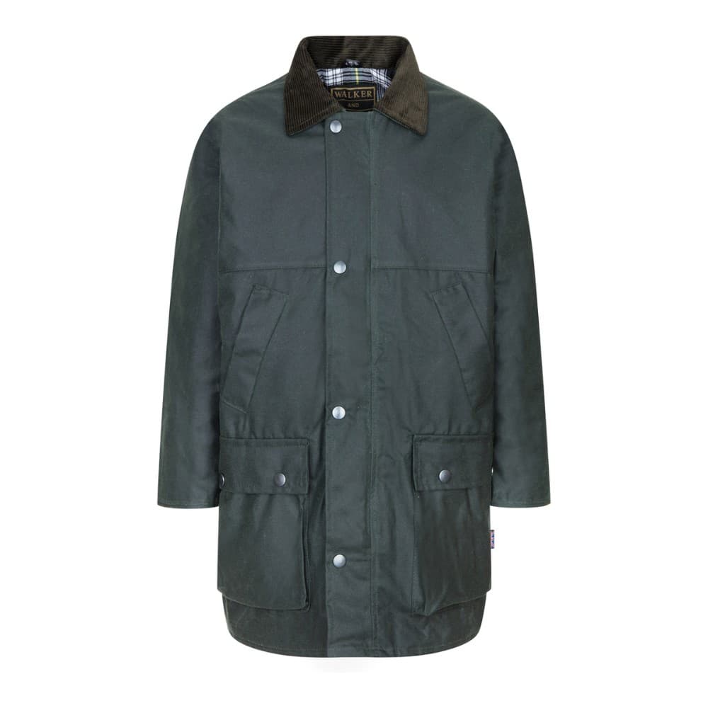 Walker & Hawkes Kids’ Wax Padded Hudson Jacket – Klasszikus brit viaszolt pamut kabát gyerekeknek