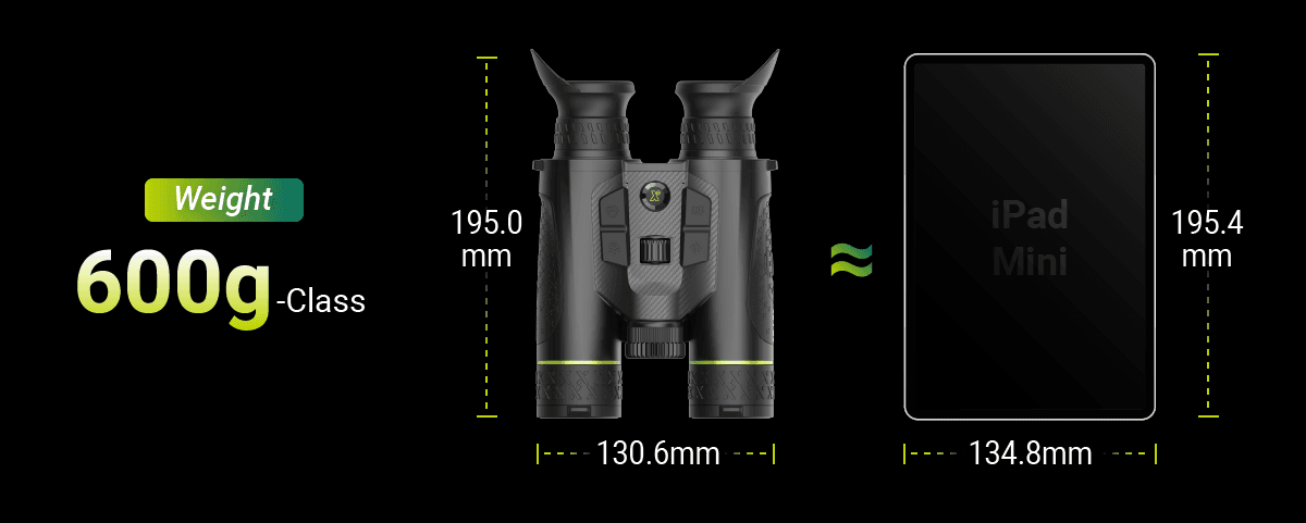 Pixfra Draco D635N‑4K LRF – 4 az 1‑ben multispektrális binokulár vadászoknak : 640 × 512 érzékelő, NETD < 15 mK, 35 mm objektív 940 vető