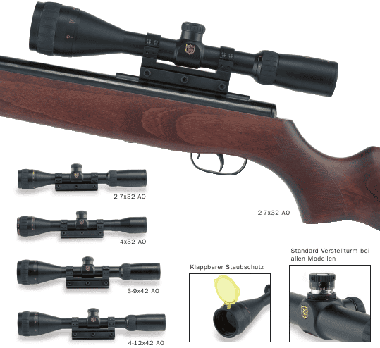 Nikko Stirling Gold Crown Air King 4 x 32 - 1" - MIL-DOT