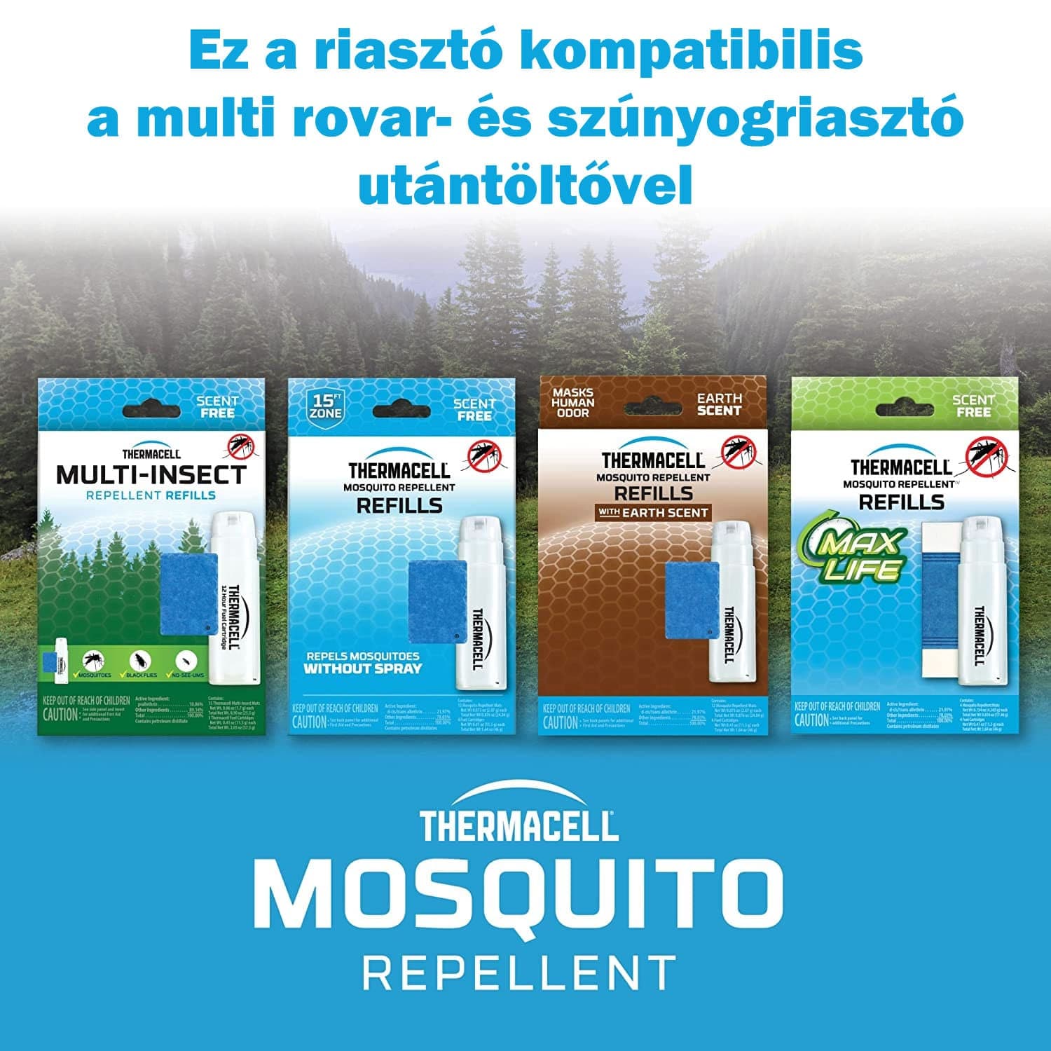 THERMACELL 48 órás utántöltő szett R-4 Akcióba