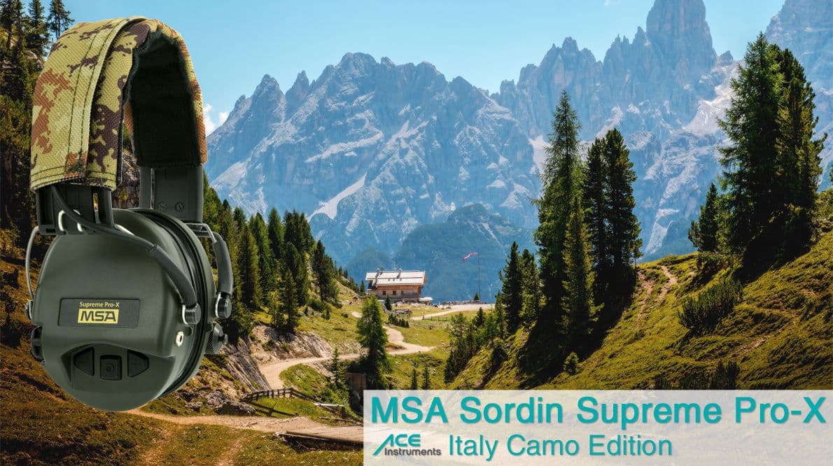 Sordin MSA Safety sor400660 Supreme Pro-X ACE Edition, Italy Camo (Gr. Kapseln) Hallásvédő