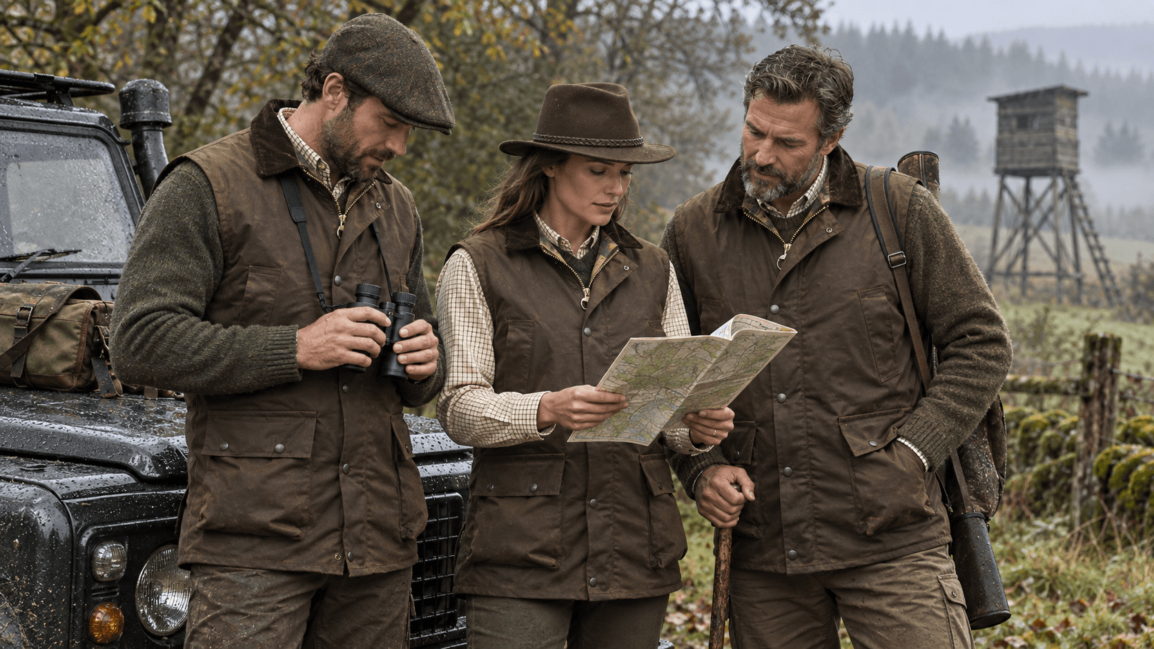 Walker and Hawkes – Winchester waxos mellény – BARNA