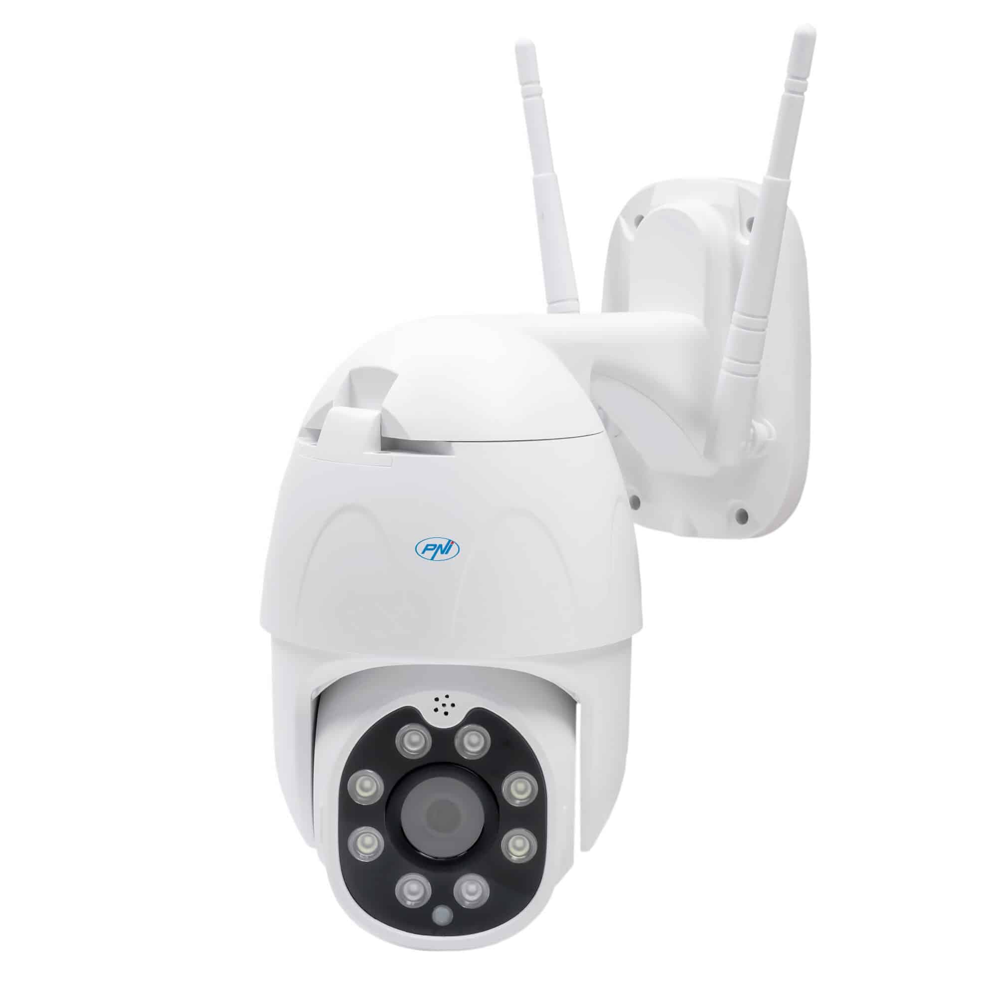 PNI IP230T 1080P vezeték nélküli videó megfigyelő kamera H264 + PTZ + 128 GB microSD, Night Vision, Tuya alkalmazás, P2P, Android, iOS, beltéri és kültéri használatra, mozgás utáni forgatás, mozgásriasztás
