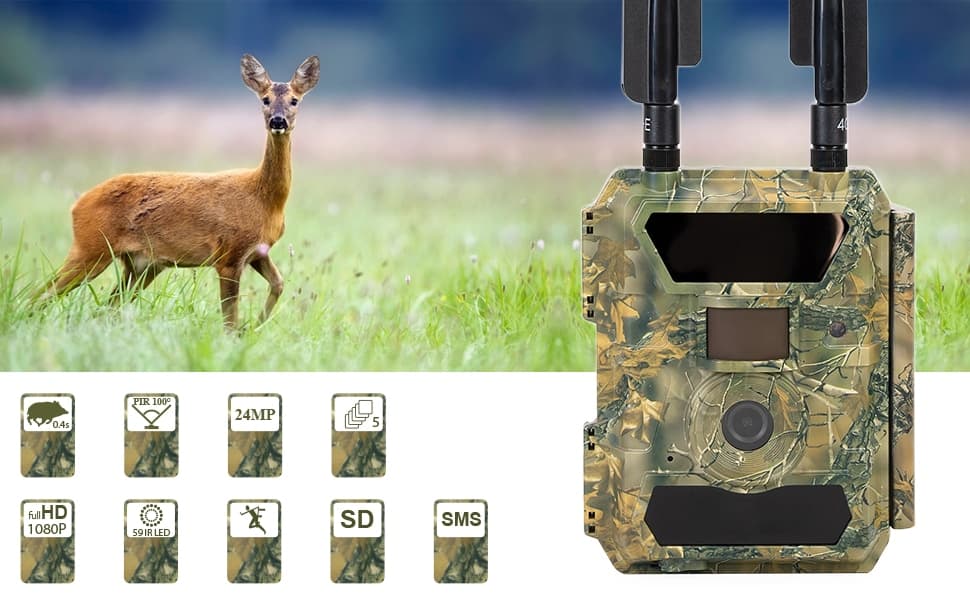 Hunter 4.5 (PRO) modell (2-3-4G mobilházaton működik) 100 fokos látószög