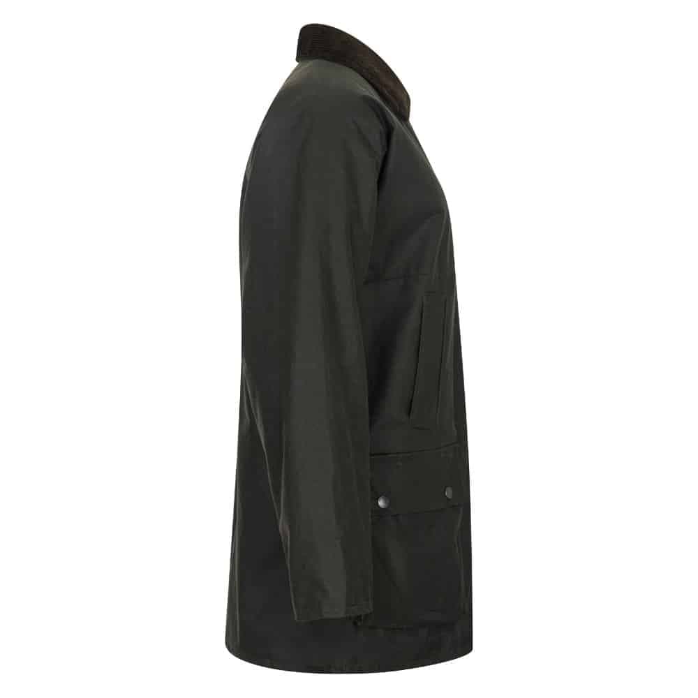 Walker and Hawkes Női Waxos Bélelt Kirkstall Kabát Olive