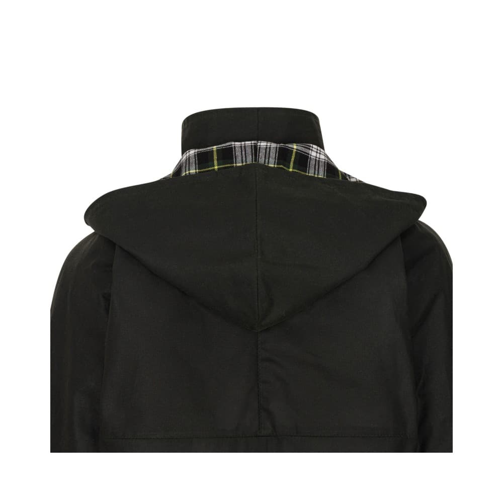 Walker and Hawkes Női Waxos Bélelt Kirkstall Kabát Olive