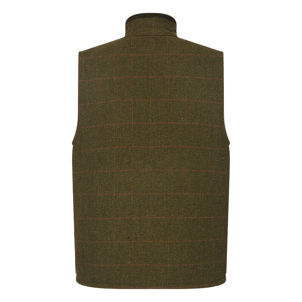 Walker and Hawkes Férfi Derby Tweed Warrington Elegáns Mellény – Anglia Kifinomultsága Sötét/dark sage