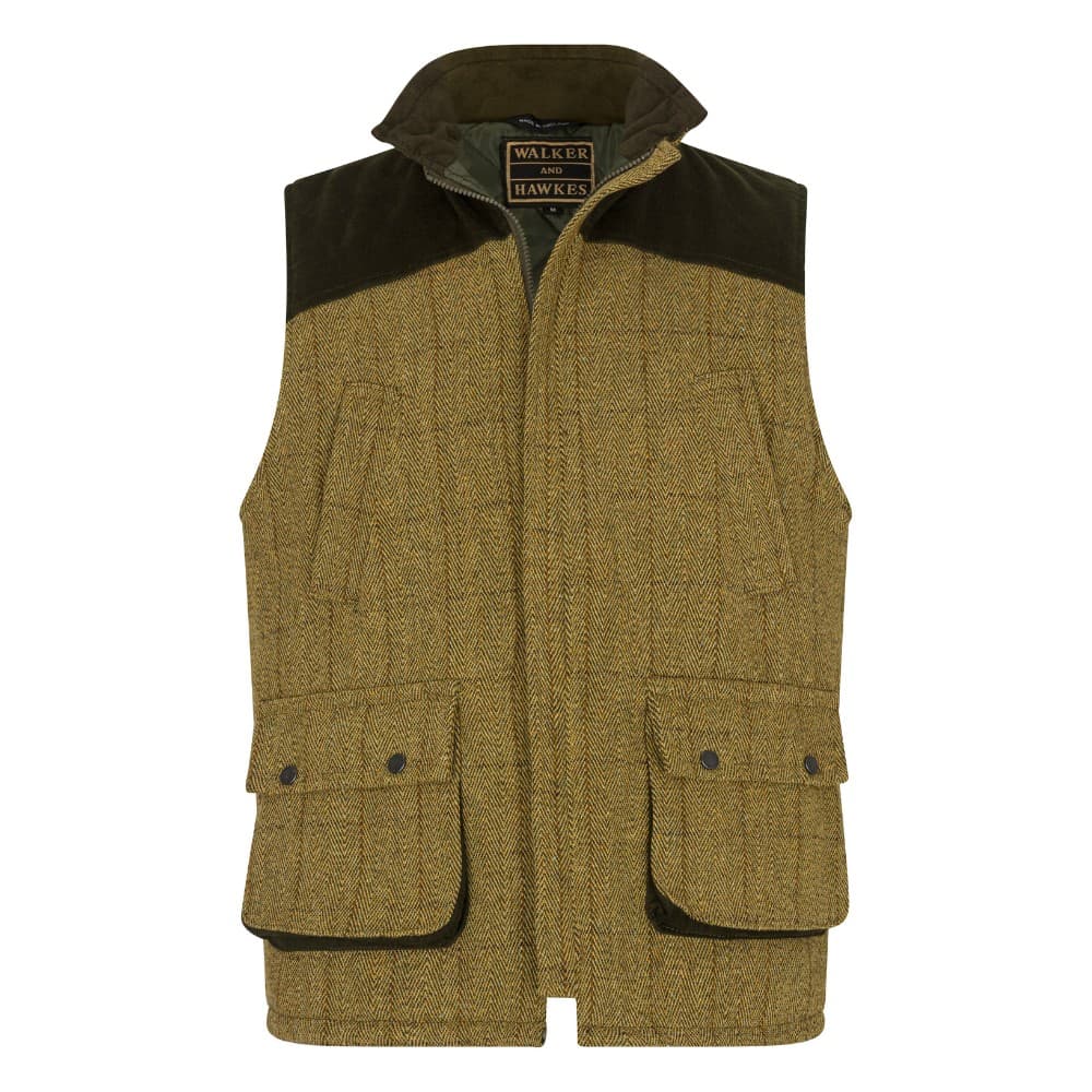 Walker and Hawkes Férfi Derby Tweed Warrington Elegáns Mellény – Anglia Kifinomultsága Világos