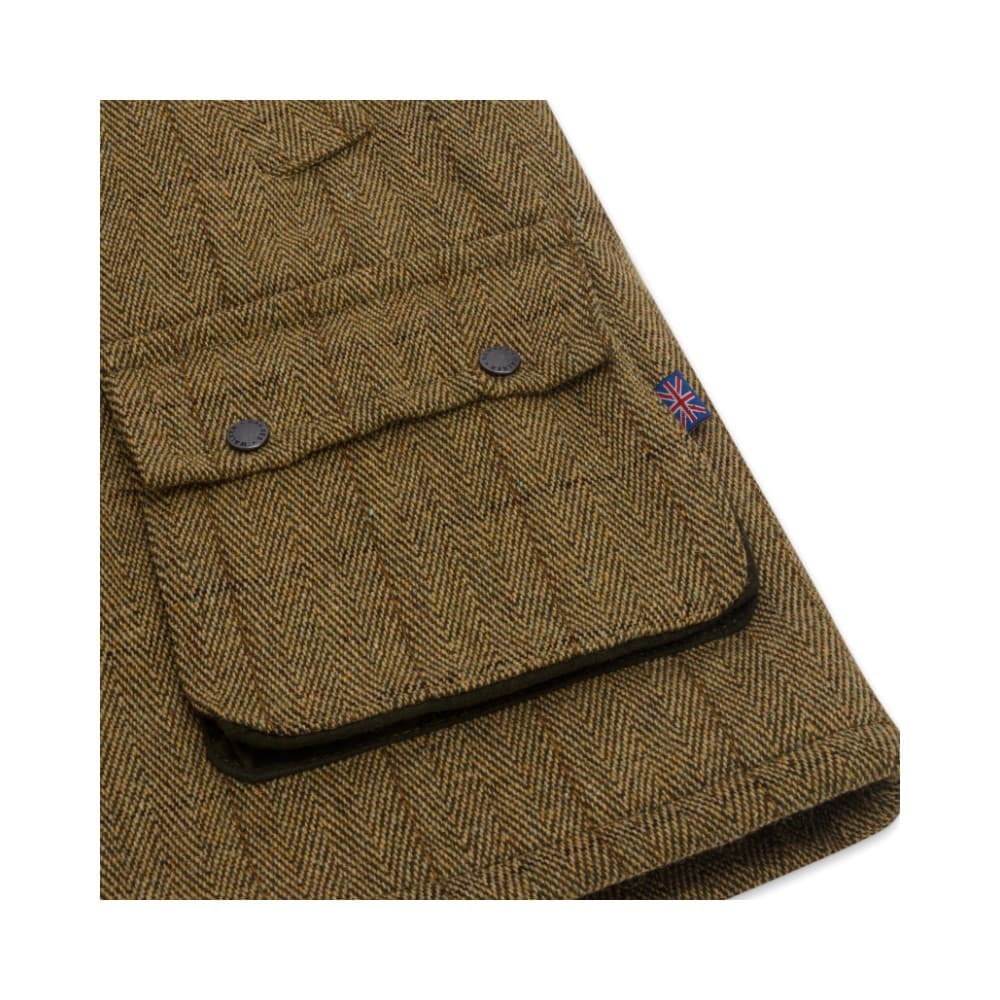 Walker and Hawkes Férfi Derby Tweed Warrington Elegáns Mellény – Anglia Kifinomultsága Világos