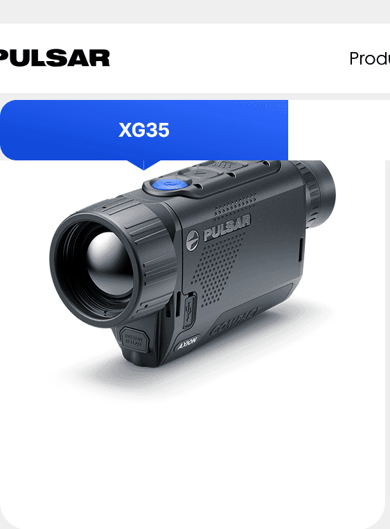 Pulsar Axion Compact XG30 hőkamera 640×480 - sNETD ≤ 25 mK ÁrRobbanás
