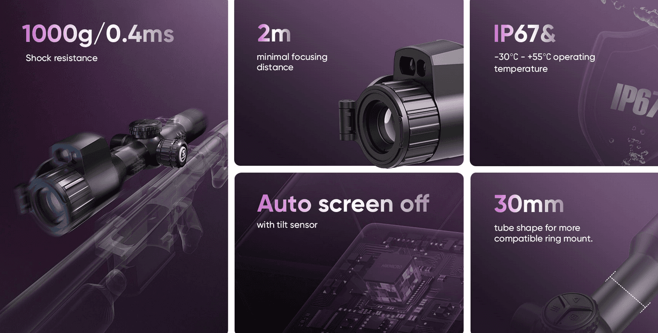 Hikmicro ALPEX 4K Lite A40EL távolságmérős digitális céltávcső– Légfegyverekhez tervezve, Öntől inspirálva