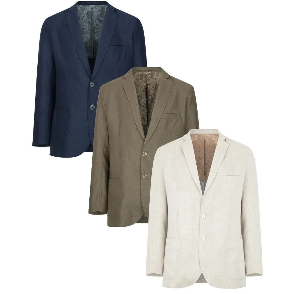 Walker & Hawkes Férfi Baird McNutt Irish Linen Banbridge Zakó