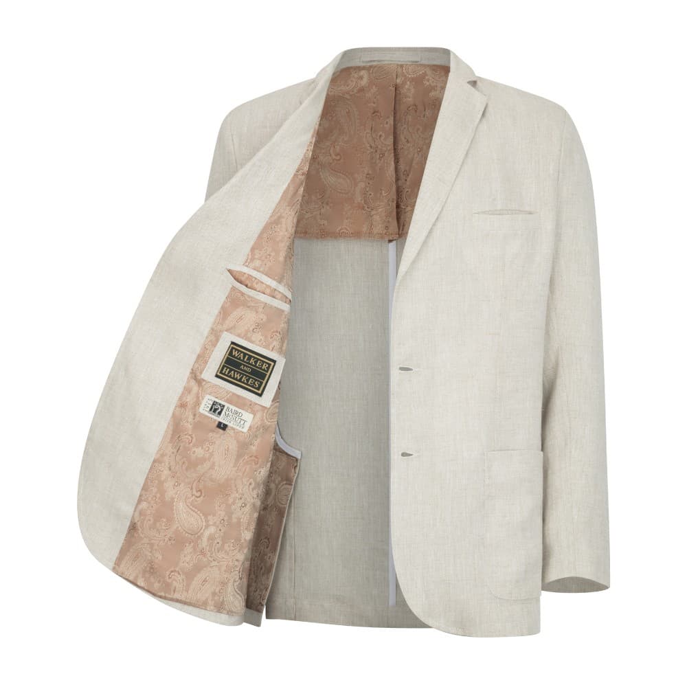 Walker & Hawkes Férfi Baird McNutt Irish Linen Banbridge Zakó