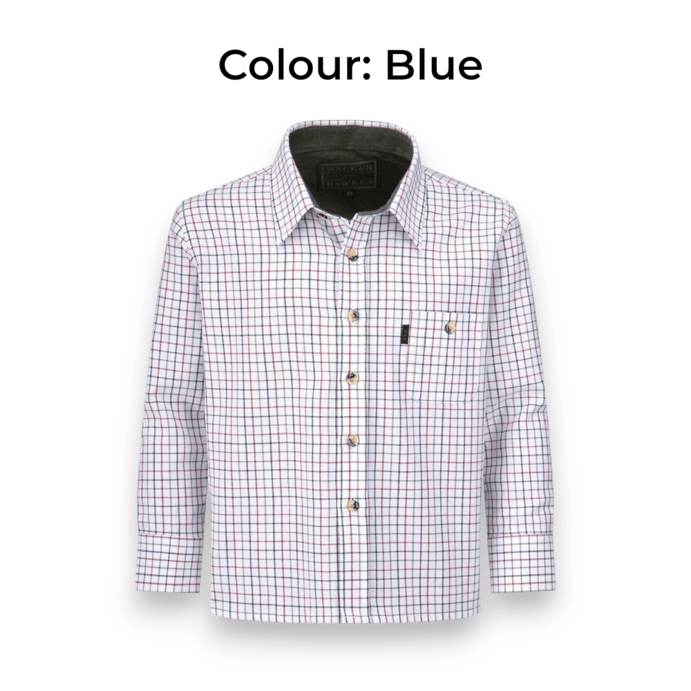 Walker & Hawkes Kids’ 100% Cotton Mickleton Country Shirt – Prémium minőségű gyerek ing