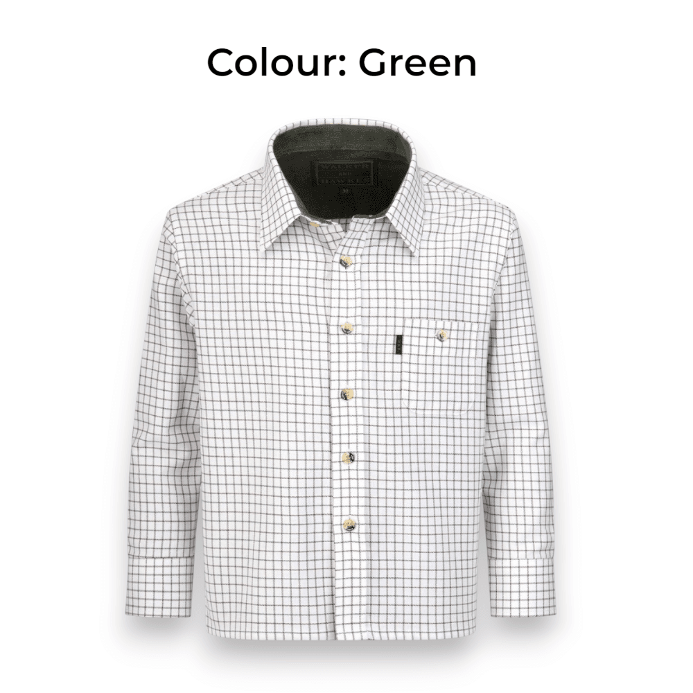 Walker & Hawkes Kids’ 100% Cotton Mickleton Country Shirt – Prémium minőségű gyerek ing