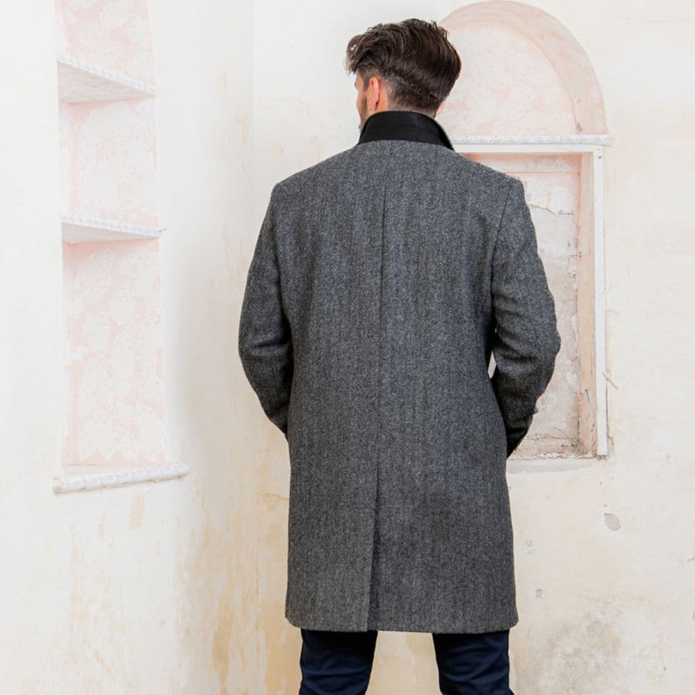 Walker & Hawkes Jack Murphy Owen Tweed Középhosszú Kabát