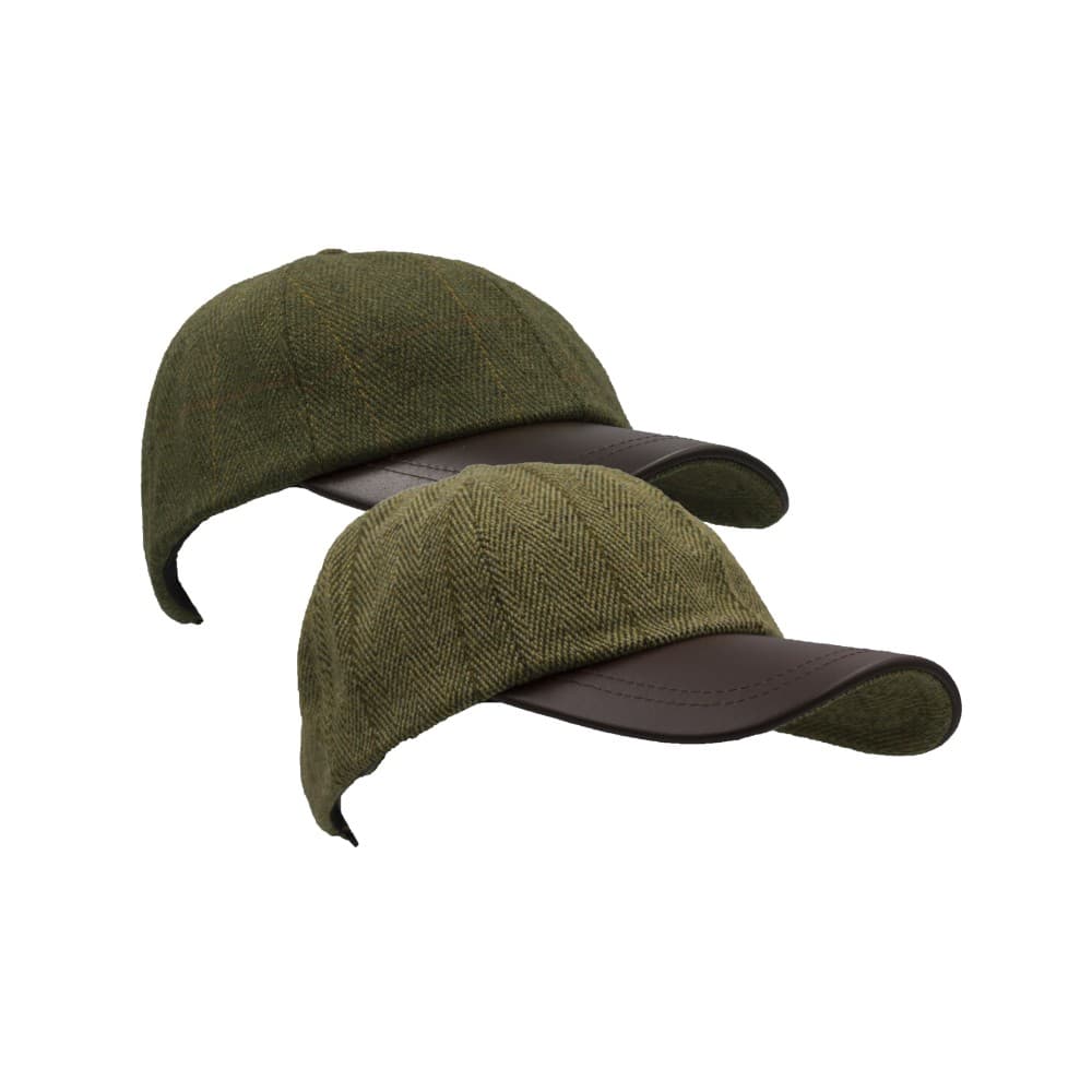 Walker & Hawkes Gyerek Benford Derby Tweed Baseball Sapka bőr karimával