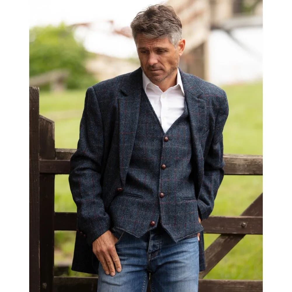 Walker & Hawkes Férfi Harris Tweed Blakemore Zakó