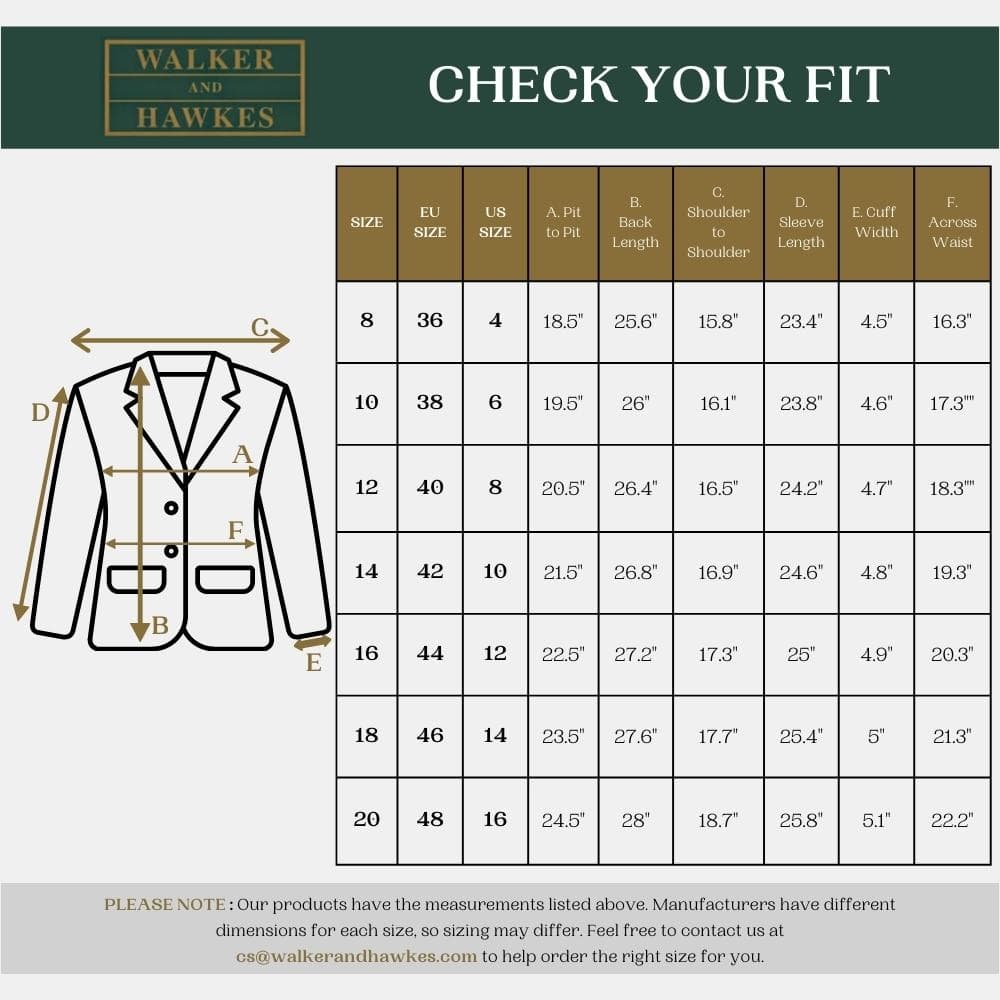 Walker & Hawkes – Mayland Női Tweed Country Blézer