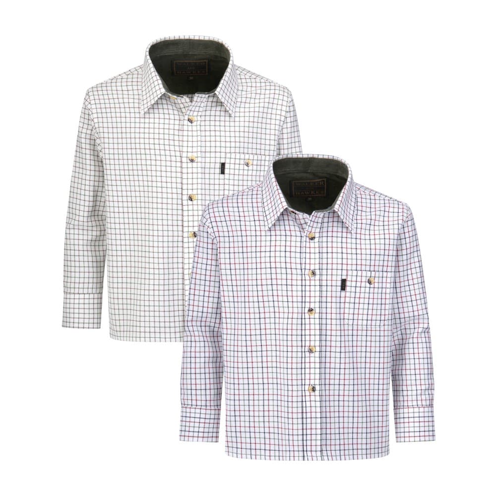 Walker & Hawkes Kids’ 100% Cotton Mickleton Country Shirt – Prémium minőségű gyerek ing