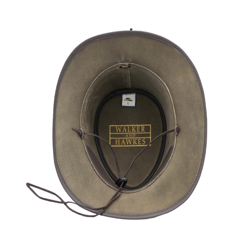 Walker & Hawkes Leather Cowhide Outback vízálló kalap