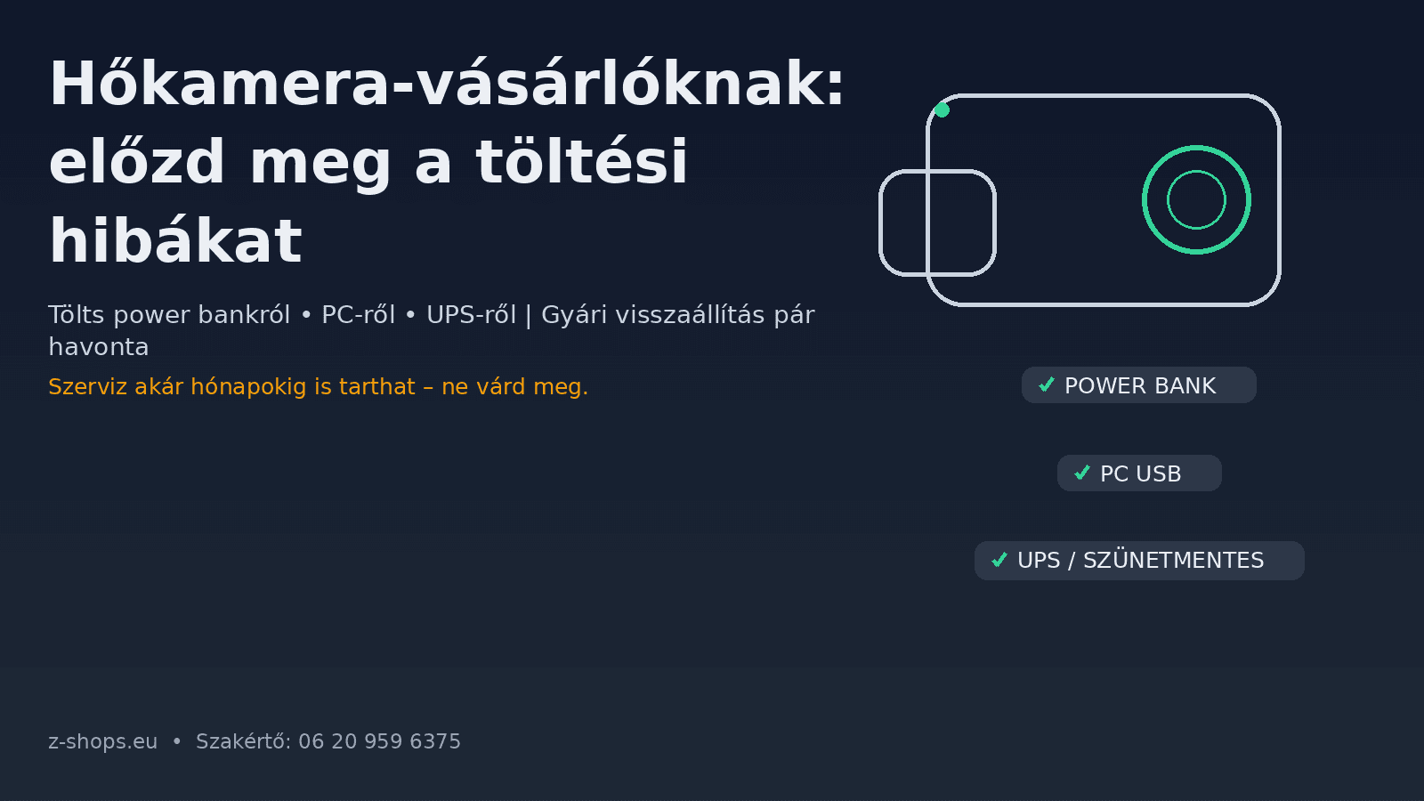 Hőkamera‑vásárlóknak: így előzd meg a töltési hibákat és a hónapokig tartó szervizt