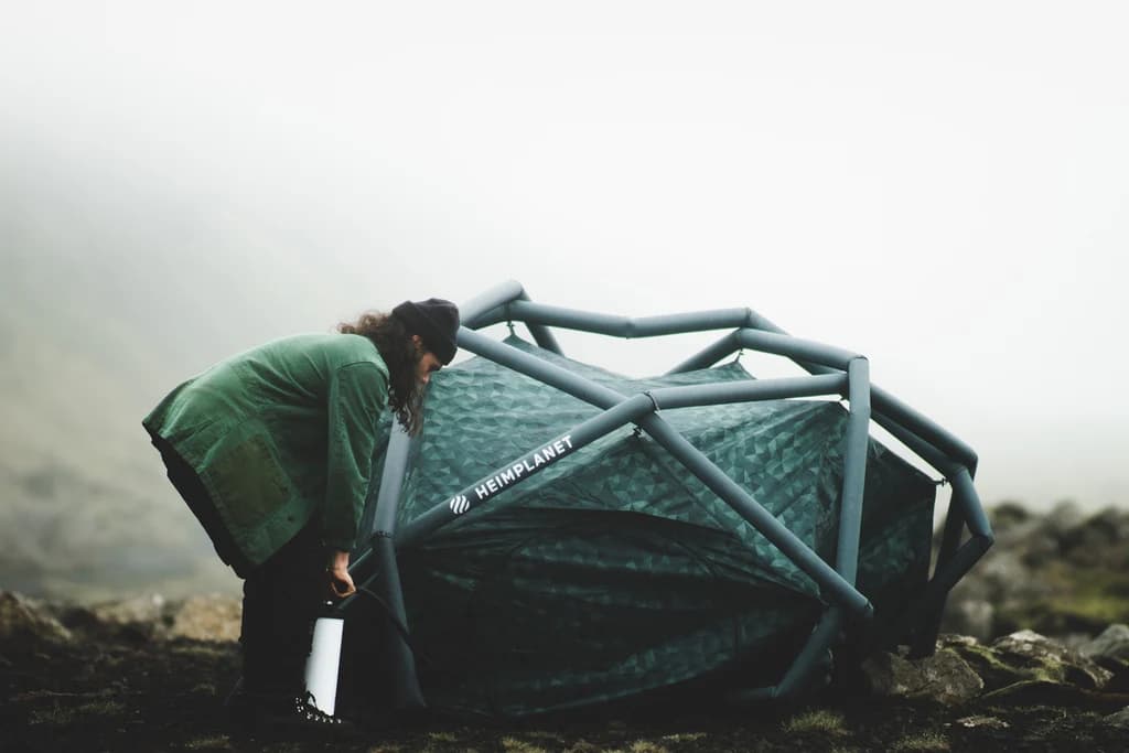 HEIMPLANET THE CAVE Cairo Camo 2-3 személyes felfújható sátor – amikor a táborod eltűnik a tájban, és előkerül az élmény
