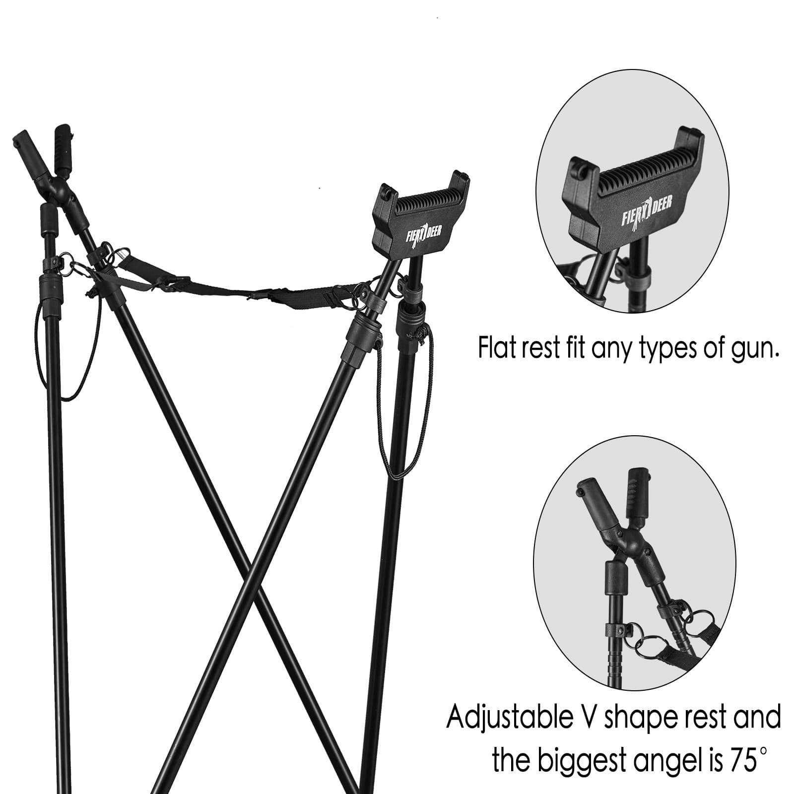 Fiery Deer 4SolidStick négylábú lőbot – stabil támasz, pontosabb lövés, megfizethető áron ÁrRobbanás