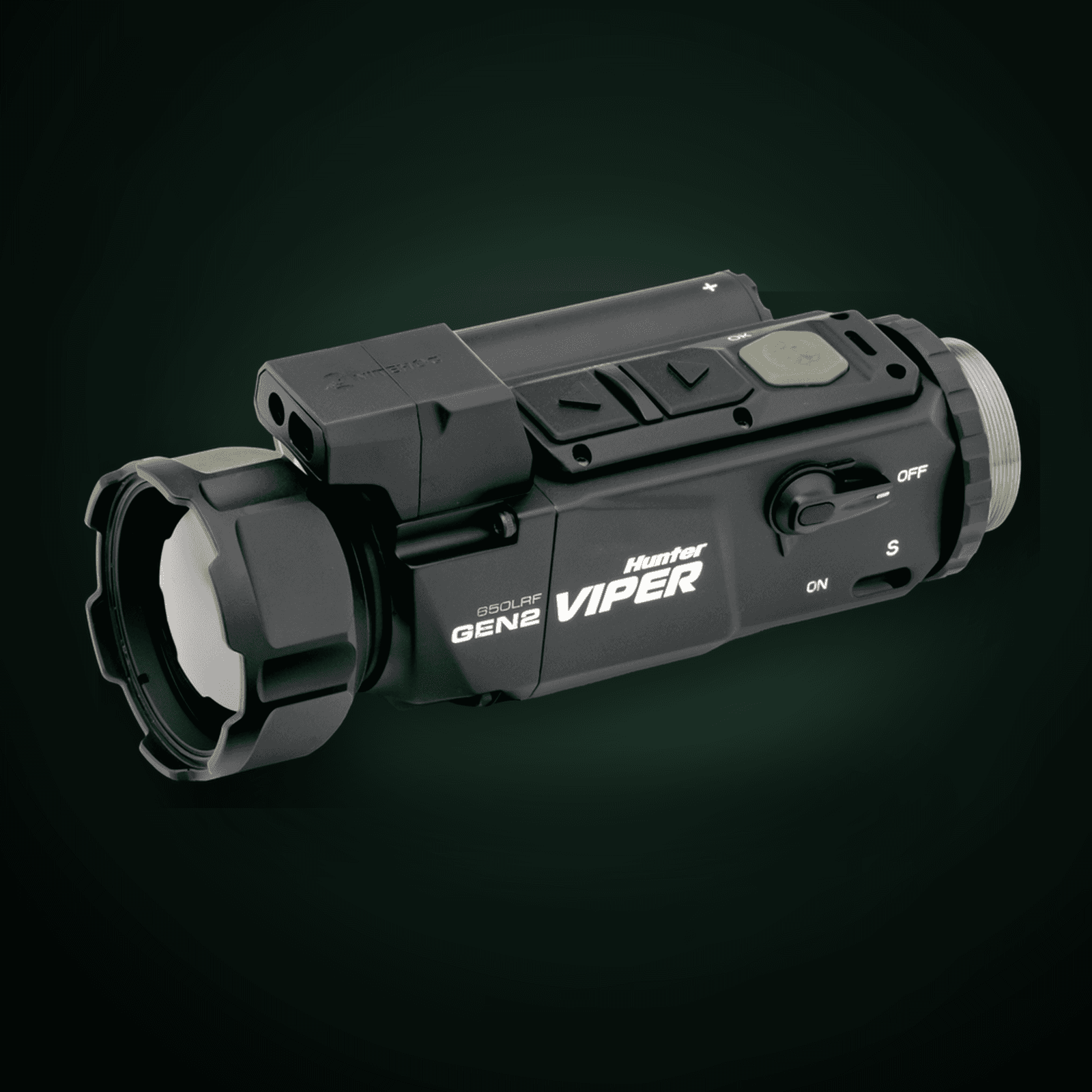 Nitehog VIPER GEN2 650 LRF Hőkamera-előtét integrált lézeres távolságmérővel és ballisztikai számítógéppel